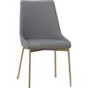 Ristosubito Poltroncina da interno TESR Struttura in metallo, effetto bronzo o ottonato seduta e schienale imbottiti, rivestimento in ecopelle Modello 469-G1E