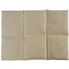 Giraffenland Cuscino con noccioli di ciliegia 40x30 6 compartimenti - naturale - Cotone Bio - Cuscino termico. Per la schiena, lo stomaco e molto altro