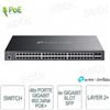 OMADA SG3452P - TP-Link Omada SG3452P Switch 48 Porte Gigabit 802.3af/at PoE+ & 4 Gigabit Slot SFP - Managed L2+