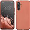 kwmobile Custodia Compatibile con Samsung Galaxy A54 5G Cover - Back Case Morbida - Protezione in Silicone TPU Effetto Metallizzato bronzo metallizzato