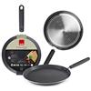 IBILI, Padella da crepes Inducta, 28 cm, alluminio, antiaderente, adatta ai piani a induzione.