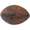 Jenngaoo Pallone da Rugby, Calcio da Allenamento Misura 9 Pallone da Rugby in PU con Impugnatura Comoda, Design Vintage, Calcio Sportivo per Allenamento E Gioco