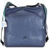 GABS Aissa BULL borsa tracolla monospalla Made in Italy Pelle 100% Black (blu inchiostro)