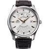 Orient Contemporary Multi Year Calendar - Orologio Uomo Automatico a Carica Manuale Casual Cinturino In Pelle Marrone Cassa In Acciaio Quadrante Grigio - RA-BA0005S30B RA-BA0005S