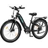 HITWAY City Bicicletta elettrica, 250W City Cruiser E bike, batteria rimovibile 48V 18Ah Portata massima 55-80KM, 7 velocità, bici elettrica per pendolari per adulti
