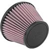 K&N Filtro Aria Universale Conico 60mm flangia decentrata, 132mm base, 89mm top, 95mm altezza (RU-1624)