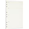 Zelten Weekly Planner, fogli di carta perforata per raccoglitori a 6 fori, organizzatore personale, taccuino, agenda ricaricabile, agenda Weekly Planner, B5/9 Hole