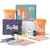 SCULPD, Kit per creazioni in ceramica per principianti, con argilla autoindurente, vernice lucida, colori, set di utensili, pennelli, spugna e istruzioni dettagliate (lingua italiana non garantita)