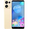 VwWv Telefoni cellulari economici, Smartphone Dual SIM 3G/2G da 5,0 Pollici, Quad Core, 16GB ROM, Android 9.0, Doppia Fotocamera, GPS/Wifi/Bluetooth/Face Unlock (Reno8pro-Golden)