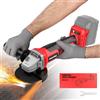 MtiolHig Smerigliatrice angolare senza fili per batteria Milwaukee 18 V, 8500 giri/min a velocità variabile brushless smerigliatrice angolare da 4 1/2 '' per utensili Milwaukee senza molatura e taglio