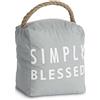 Pavilion Gift Company - Decorazione Porta Aperta 12,7 x 15,2 cm Grigio fermaporta Simply Blessed