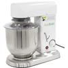 AgriEuro Premium Impastatrice planetaria FP107 - Vasca INOX 7,5L - Multi attrezzo con Variatore