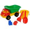 Simba Androni 6041CF - Veicolo in miniatura, Camion a cassone ribaltabile con secchiello e accessori per la spiaggia, 13 cm