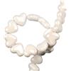 Anevous 30 pezzi di perline in ceramica a forma di cuore, perline di cuore da 14 mm da infilare per braccialetti, perline in ceramica perline distanziatrici per creazione di gioielli fai da te, collana