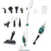 Di4 Steamclean Multi10 Max, Scopa Elettrica Lavapavimenti, Scopa a Vapore Multifunzione 10 in 1, Manico Telescopico Estendibile, Pulitore a Vapore 1500 W, Bianco
