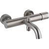 Mamoli Tuttodunpezzo rubinetto vasca monocomando, esterno, 17100000002A, Tuttodunpezzo acciaio inox spazzolato [Rubinetteria Bagno > Rubinetteria Vasca]