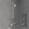 Villeroy & Boch Infinity Showers set doccia con asta saliscendi e mensola, 3 tipi di getto, TVS11000200061, Infinity Showers cromo [Rubinetteria Bagno > Set Doccia]
