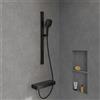 Villeroy & Boch Infinity Showers set doccia con asta saliscendi, 3 tipi di getto, TVS110003000K5, Infinity Showers nero opaco [Rubinetteria Bagno > Set Doccia]