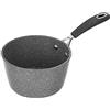 KASANOVA Piccola casseruola antiaderente monoporzione 14 cm di diametro, linea Petra Dark