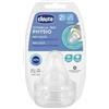 CHICCO (ARTSANA SpA) Chicco Physio Tettarella Anti-Colica in Silicone 2m+ 2pezzi