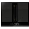 Airforce Innova Artis Plus 60 F Piano Cottura Incasso ad Induzione con Cappa Integrata 60 cm Versione Filtrante 4 Zone Bridge Nero - CCINN6004