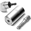 CCLIFE Chiave a Bussola Dado Universale 7-19mm Chiavi a Bussola Universali 105° Avvitatore Angolo Adattatore 3/8 Adattatori per Bussola