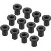 QUARKZMAN 50pz Occhielli in Gomma Diametro Montaggio 5mm ID 3mm H 8,5mm Guarnizioni Nere Protezione Passacavi in Gomma per Cavi Tubi
