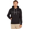 Tommy Hilfiger Uomo Felpa Core Tommy Logo con Cappuccio, Nero (Jet Black), XL