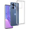 REY Cover in Gel TPU Trasparente per Motorola Edge 40 5G, Ultra Sottile 0,33 mm, Morbido Flessibile, Custodia Silicone