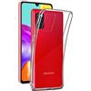 REY Cover in Gel TPU Trasparente per Samsung Galaxy A41, Ultra Sottile 0,33 mm, Morbido Flessibile, Custodia Silicone