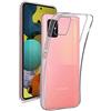 REY Cover in Gel TPU Trasparente per Samsung Galaxy A51 5G, Ultra Sottile 0,33 mm, Morbido Flessibile, Custodia Silicone