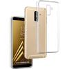REY Electrónica Rey Cover in Gel TPU Trasparente per Samsung Galaxy A6 2018, Ultra Sottile 0,33 mm, Morbido Flessibile, Custodia Silicone