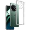 REY Cover in Gel TPU Trasparente per ONEPLUS 11, Ultra Sottile 0,33 mm, Morbido Flessibile, Custodia Silicone