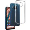 REY Cover in Gel TPU Trasparente per Nokia X10 - Nokia X20, Ultra Sottile 0,33 mm, Morbido Flessibile, Custodia Silicone