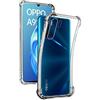 REY Cover in Gel TPU Anti-Shock per OPPO A91 - OPPO F15 - RENO 3 4G, Morbido Silicone Custodie Protettivo Case, Anti-Scratch, Protettiva Sottile Back Cover