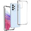 REY Cover in Gel TPU Anti-Shock per Samsung Galaxy A53 5G, Morbido Silicone Custodie Protettivo Case, Anti-Scratch, Protettiva Sottile Back Cover
