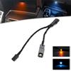 njssjd BMW 3 F30 F31 M3 F80 2017-2020 4 F32 F33 F82 F83 njssjd 1 portabicchieri LED aggiuntivo illuminazione ambientale supporto tazza console centrale luce arancione/blu