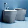 AZZURRA Sanitari filoparete Azzurra Glaze wc + bidet + Copriwc minimal Softclose