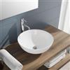 VITRA Lavabo d'appoggio tondo 42 cm in ceramica bianco lucido - Cloe