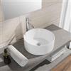VITRA Bacinella in ceramica lavabo d'appoggio tondo 40 cm bianco lucido in ceramica