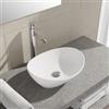 VITRA Bacinella d'appoggio lavabo ovale in ceramica 41x33 cm bianco lucido