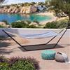 DEGHI Supporto per amaca da giardino 300x80x100h cm in acciaio verniciato nero