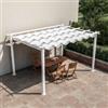 DEGHI Gazebo 3x4 m in alluminio bianco con tetto scorrevole - Norris