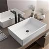 VITRA Lavabo d'appoggio 60x40 cm in ceramica bianco opaco - Cloe