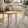 DEGHI Sedia impilabile in polipropilene beige - Valda