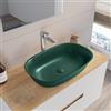 VITRA Lavabo d'appoggio 60 x 40 cm in ceramica verde opaco - Cloe