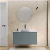 DEGHI Mobile bagno sospeso con ante 100 cm carta da zucchero cannettato con top e specchio - Nerk