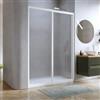 DEGHI Box doccia 150 cm scorrevole in pvc stampato bianco 190h - Acril