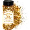 HEMOER Paillettes Olografiche Glitter Grosso, Royal Gold 100g Olografiche Chunky Paillettes Glitter Unghie per Viso, Corpo, Occhi, Capelli, Unghie, Glitter per Hobby Creativi