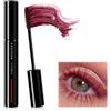 Moguri Mascara in fibra rossa, impermeabile, durevole, non sbavante, mascara ispessente, arricciante, allungante, mascara volumizzante, ad asciugatura rapida, con effetto ciglia finte